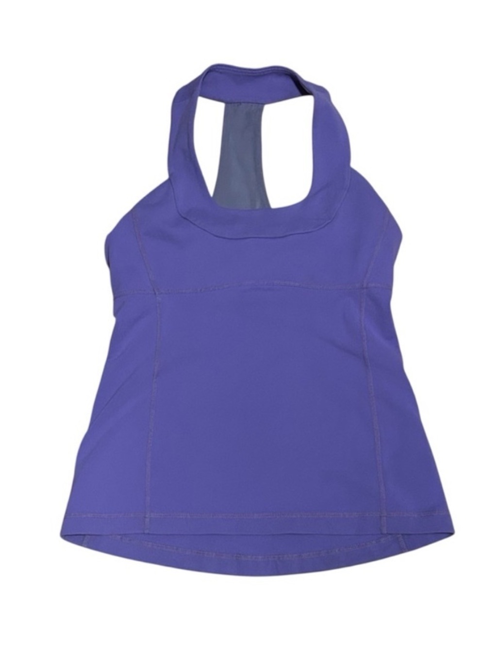 Lululemon Power Y Tank Purple Racerback Shelf Bra Yoga Athleisure 6
